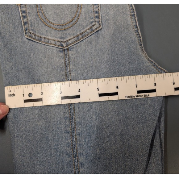 True Religion Womens Skinny Jeans Size 28 Ankle Halle Blue Back Notch High Rise - Picture 14 of 16